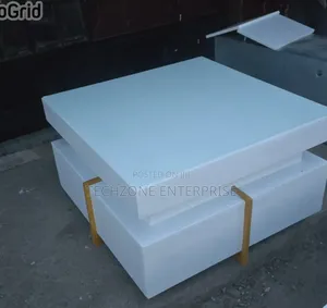 Quality White Executive Modern Squire Coffee Table With Metal Stand ,,