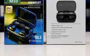 M10 TWS Wireless Bluetooth Earbuds V5.3 With Digital Display