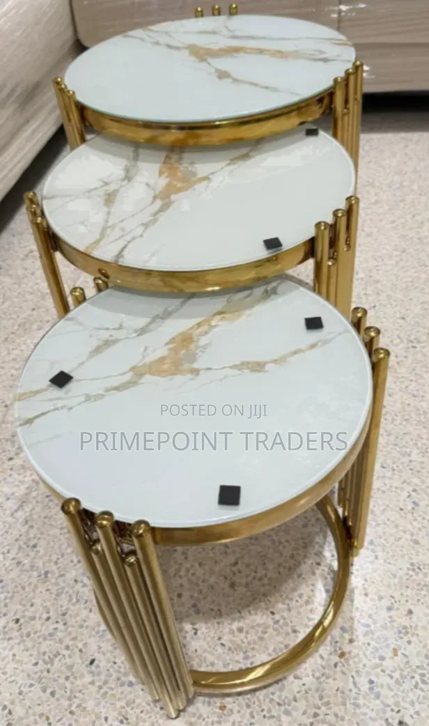 3-in-1 Executive Pure Marble Table
