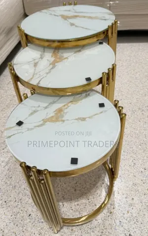 3-in-1 Executive Pure Marble Table