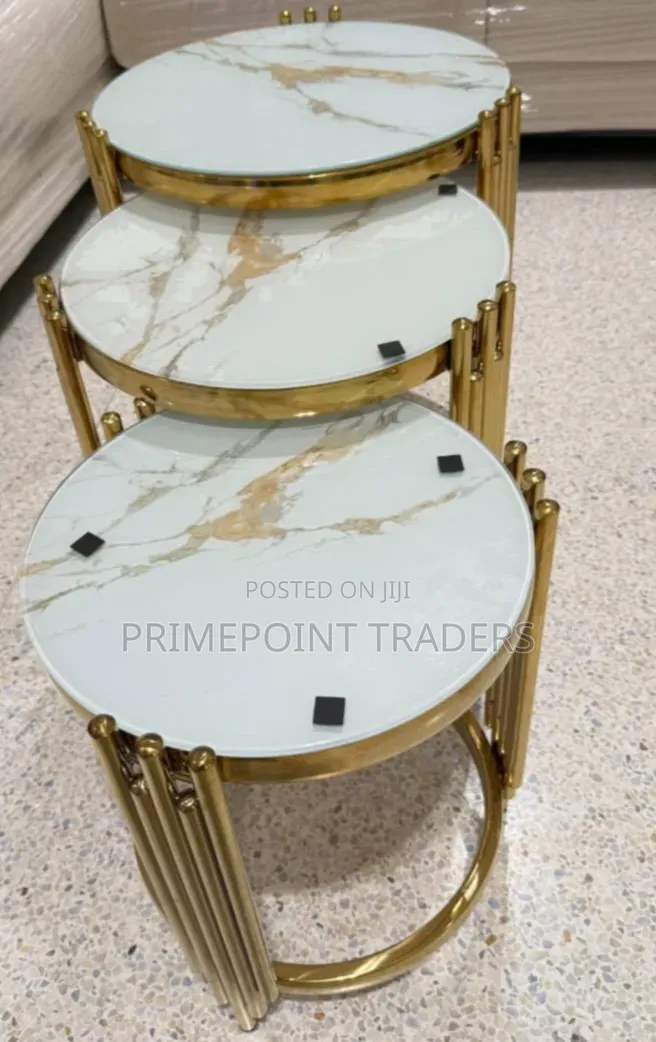3-in-1 Executive Pure Marble Table