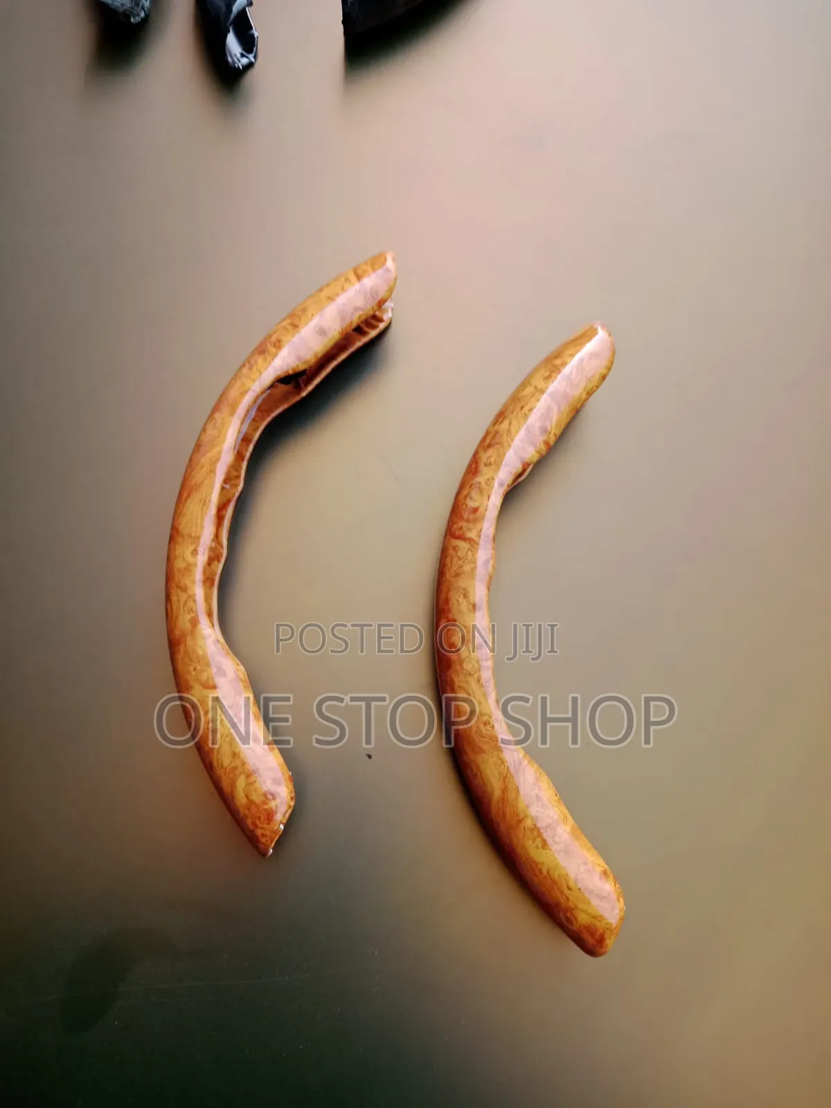 Peach Wood Grain Steering Wheel Sleeve 2pc