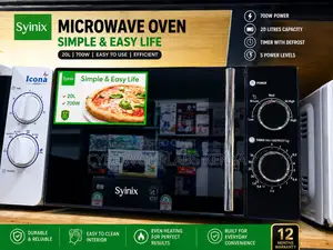 Syinix Microwave Oven 20L 700W With Timer and Defrost