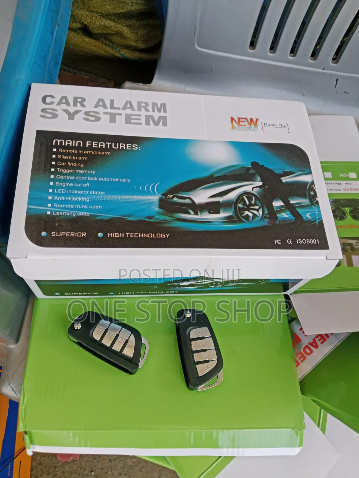 One Way Universal Alarm System With Two Remote Controls