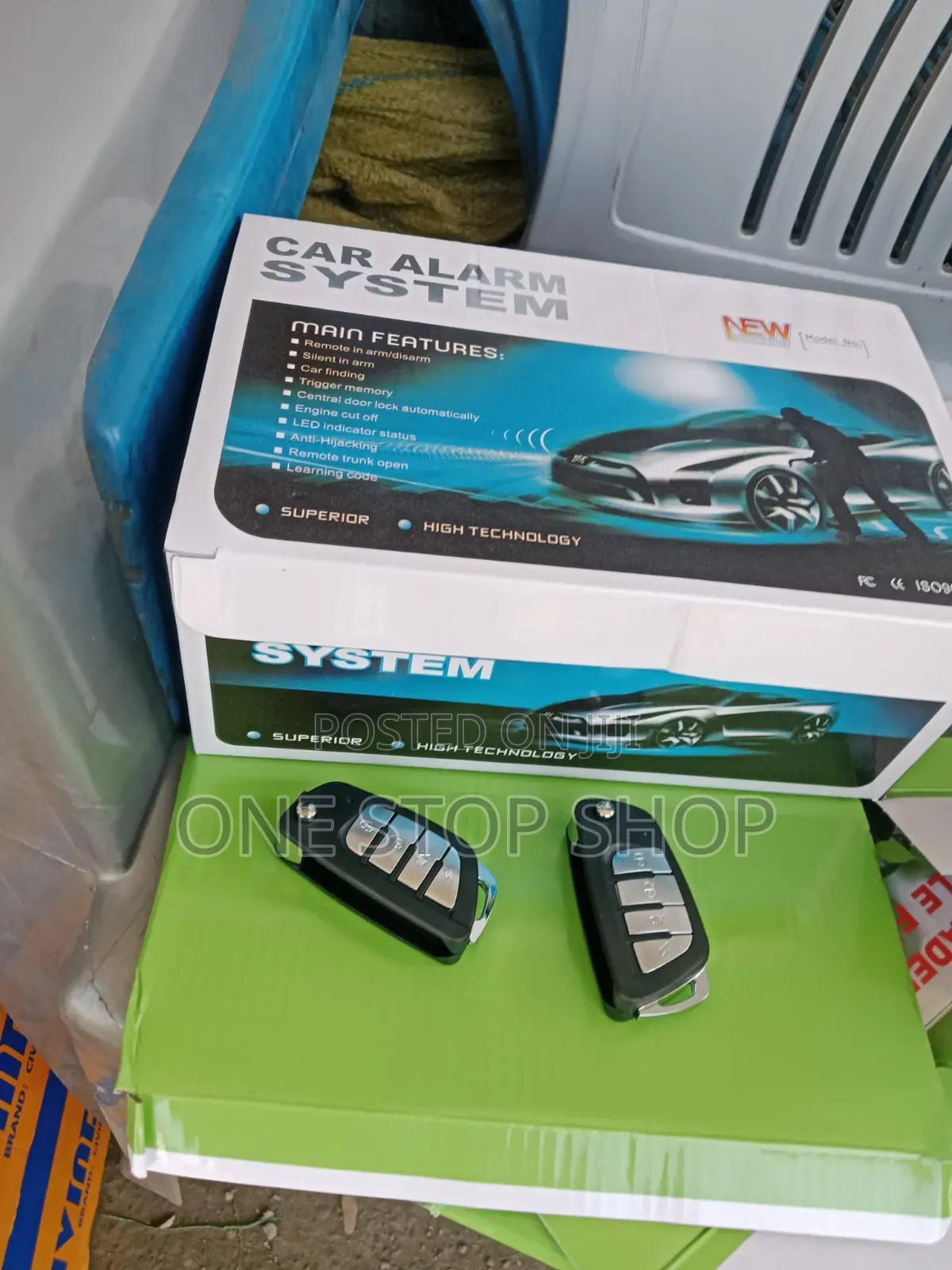 Automotive Security System With Two Replacement Remote Key Fobs