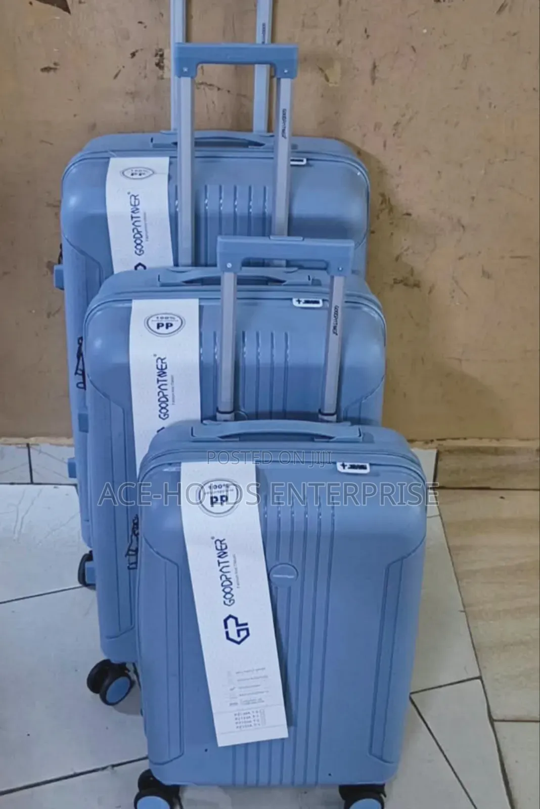 Size 3: Unbreakable PP Suitcase 3 in 1 Rubber Finish Bags