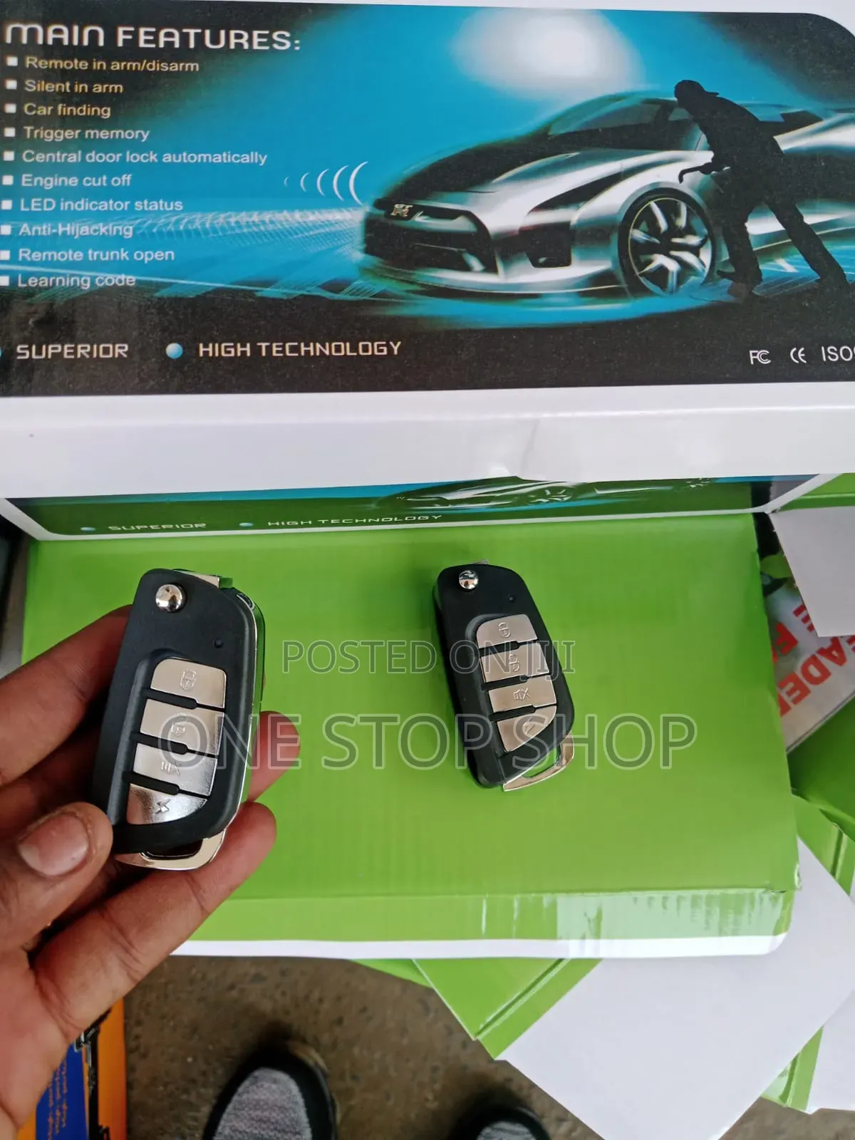 Security Car Alarm System With Shock Sensor Trigger Memory Function