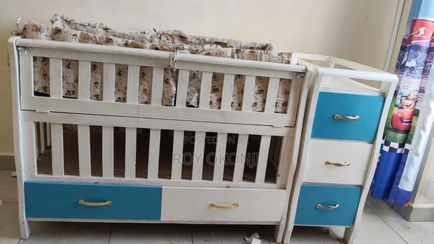 Baby Cot/Bed With Chest of Drawers