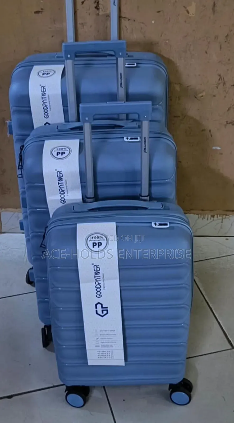 3 in 1 Unbreakable Goodpartner PP Rubber Suitcases: Size 4