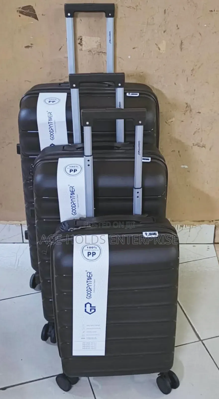 3 in 1 Unbreakable Goodpartner PP Rubber Suitcases: Size 4