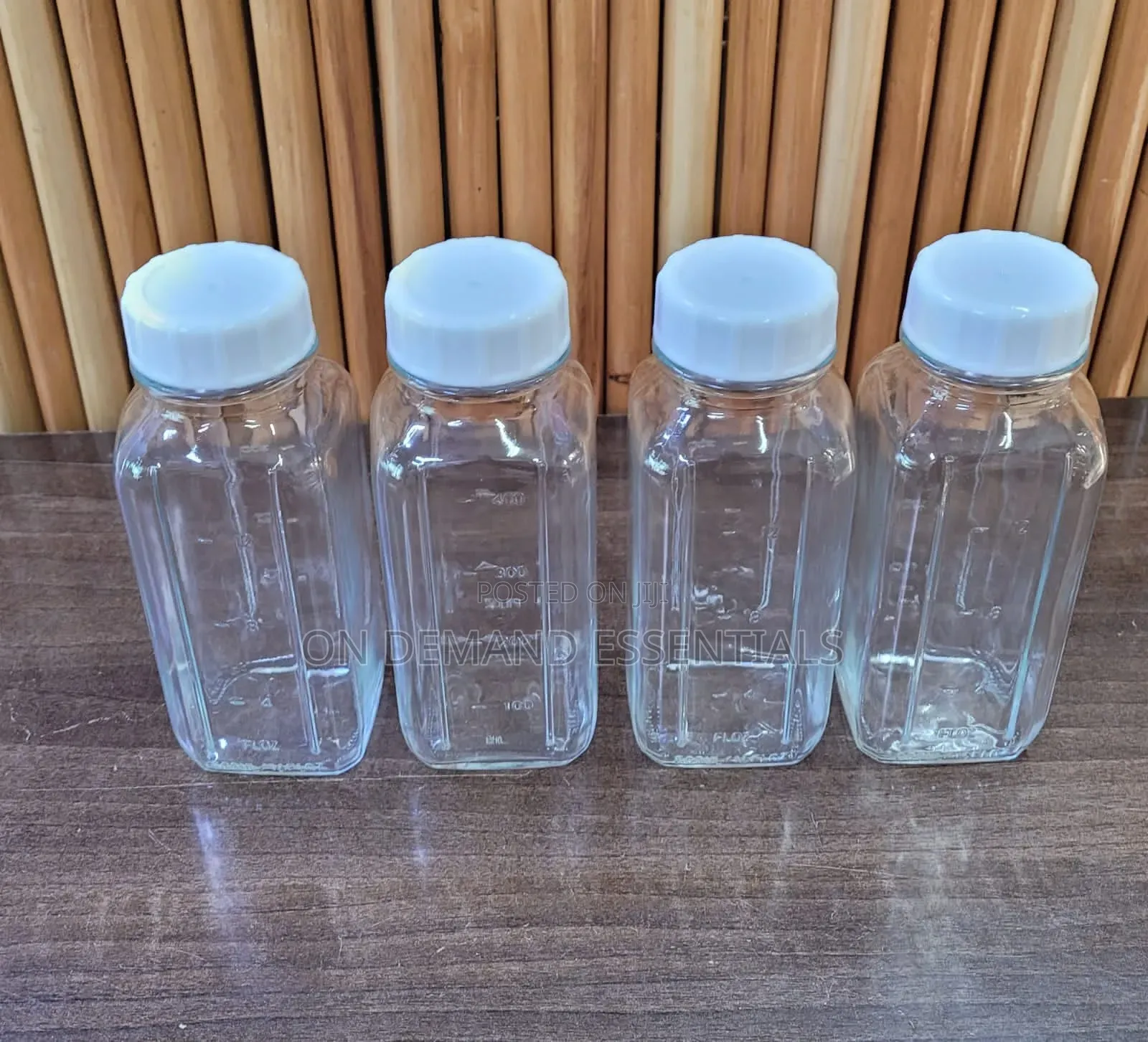4 PCS Reusable Glass Bottles