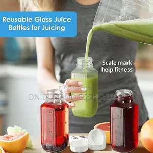 4 PCS Reusable Glass Bottles