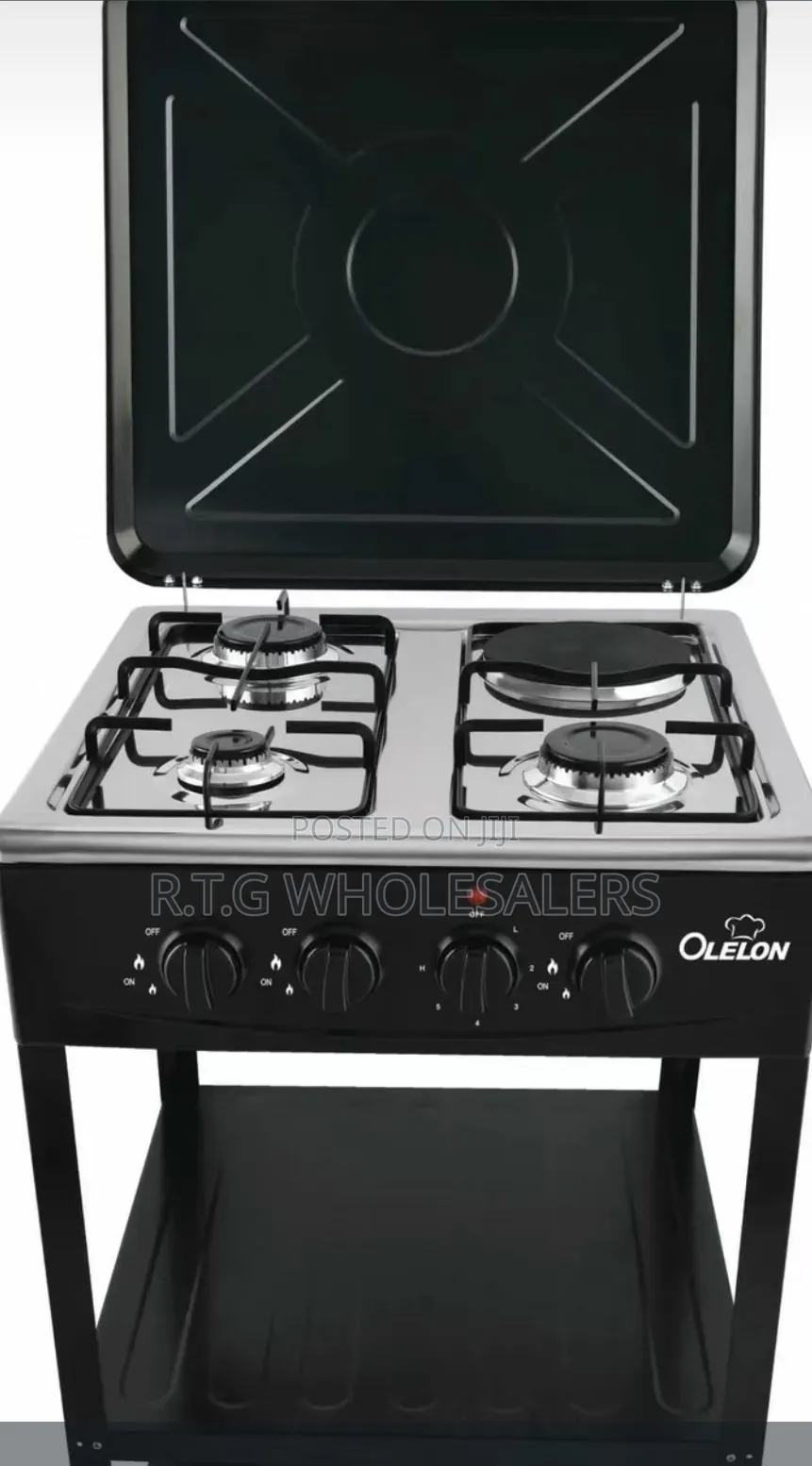 Olelon Full Standing Cooker With Shelves