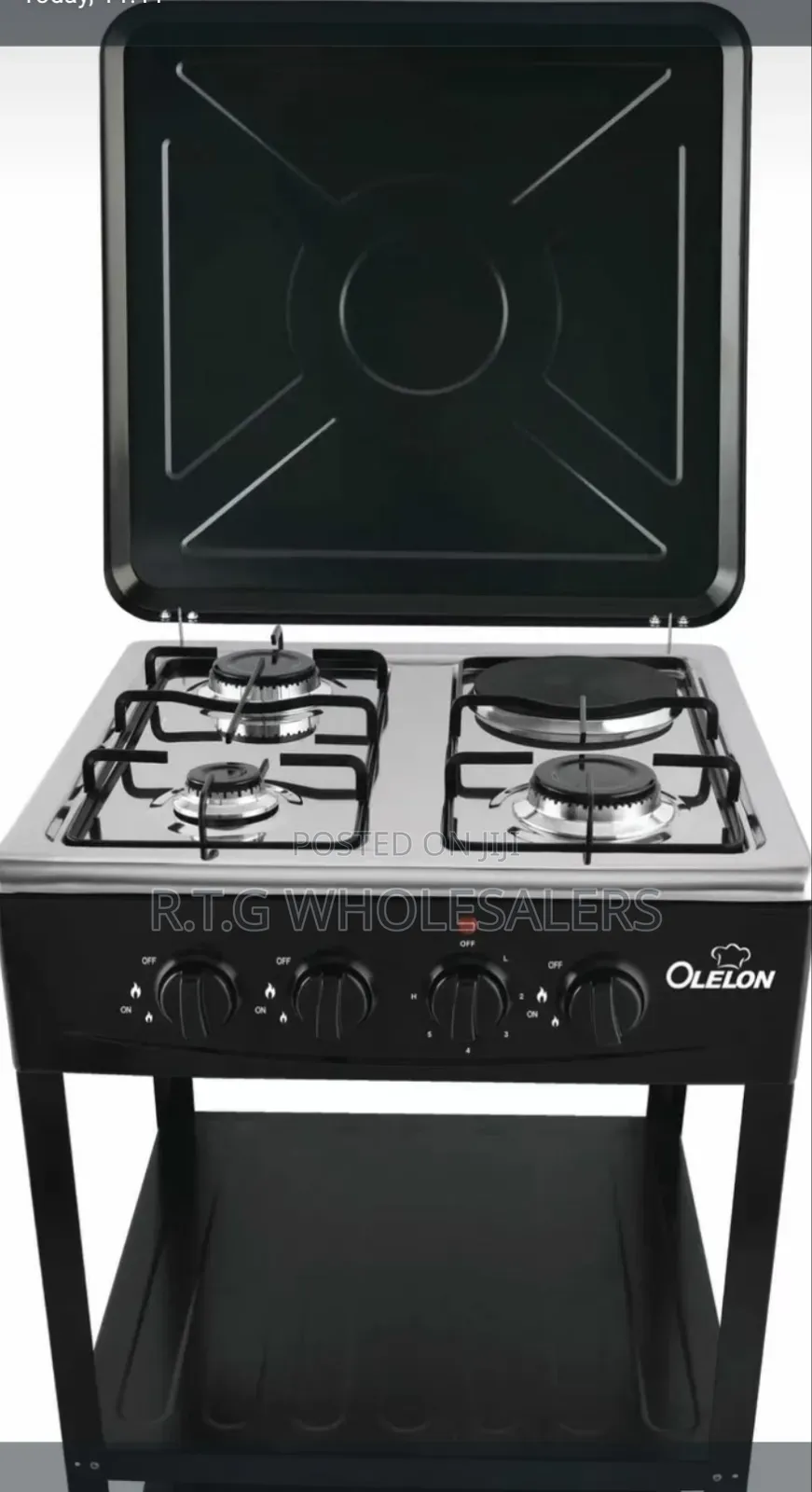 Olelon Full Standing Cooker With Shelves