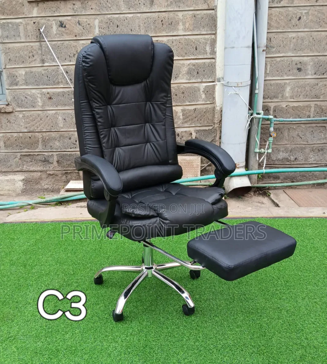 Modern Executive Managerial Reclining Office Chair With Footrest