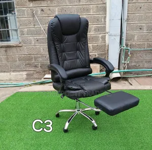 Modern Executive Managerial Reclining Office Chair With Footrest