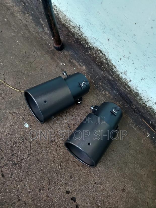 1pc 2.5" Black Bolt on Aesthetic Exhaust Muffler Tip