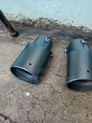 1pc Black Exhaust Tip Made From Corrosion Resistant Stainless Steel