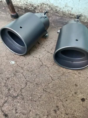 1pc Black Exhaust Tip Made From Corrosion Resistant Stainless Steel