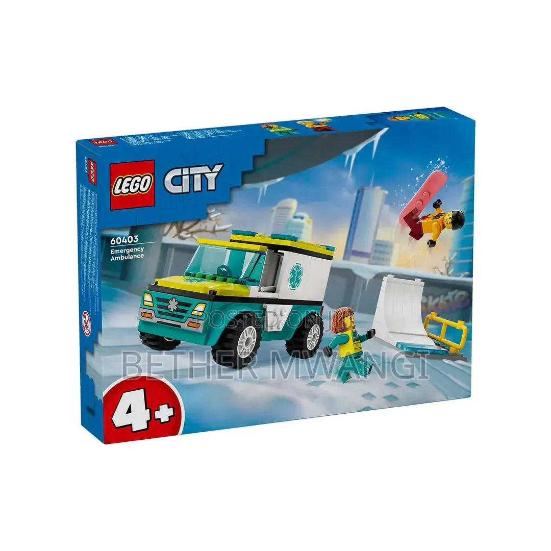 City Emergency Ambulance and Snowboarder in Kenya