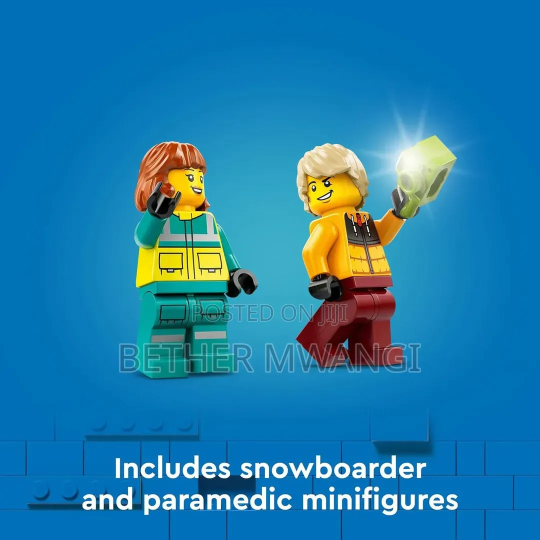 City Emergency Ambulance and Snowboarder in Kenya