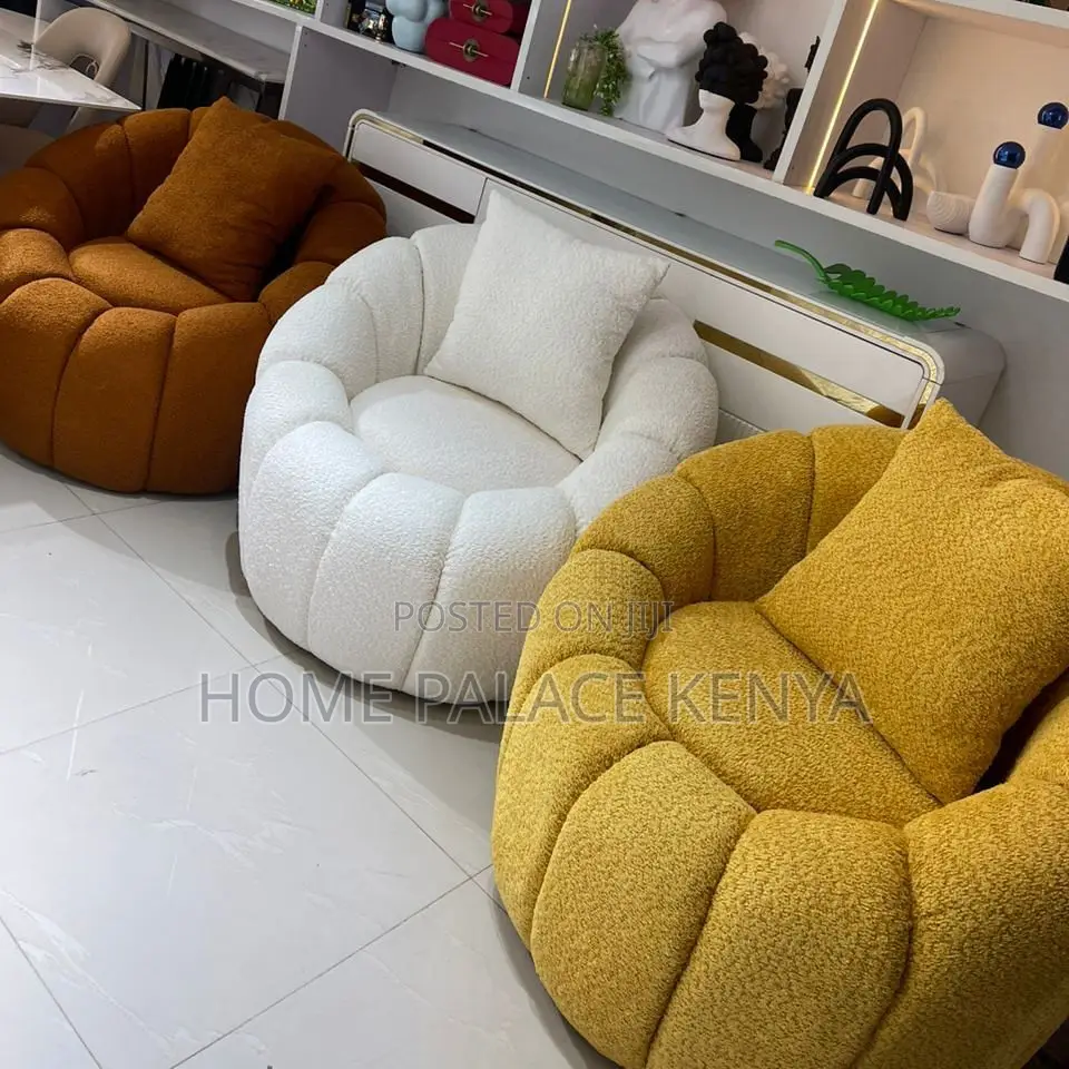 Home Chair;Elegant Round Upholster Bubble Single Sofa for Modern Homes