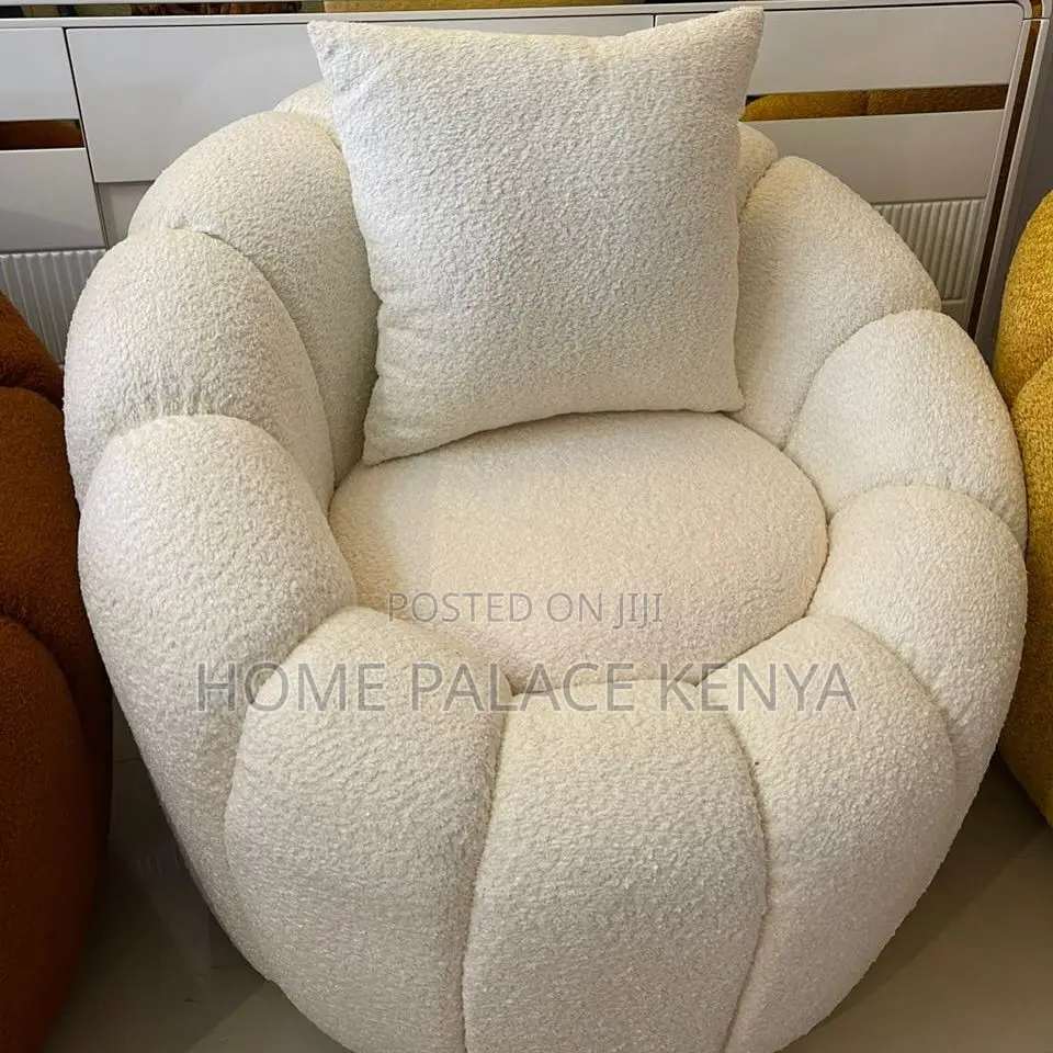 Home Chair;Elegant Round Upholster Bubble Single Sofa for Modern Homes