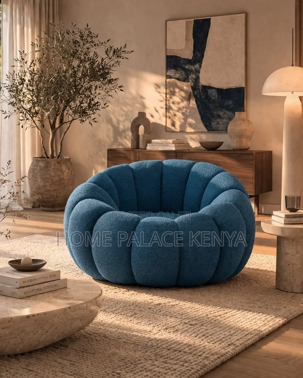 Home Chair;Elegant Round Upholster Bubble Single Sofa for Modern Homes