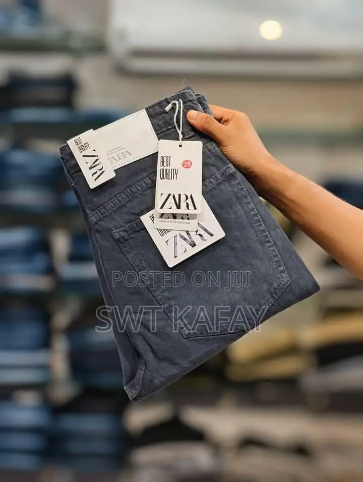 Zara Man Wide Leg Jeans Black Size 34-42= Brand New