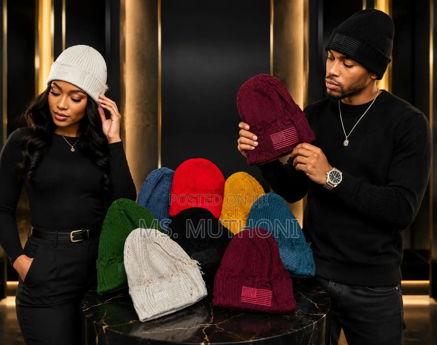 Stylish, Cuffed Knit Beanies