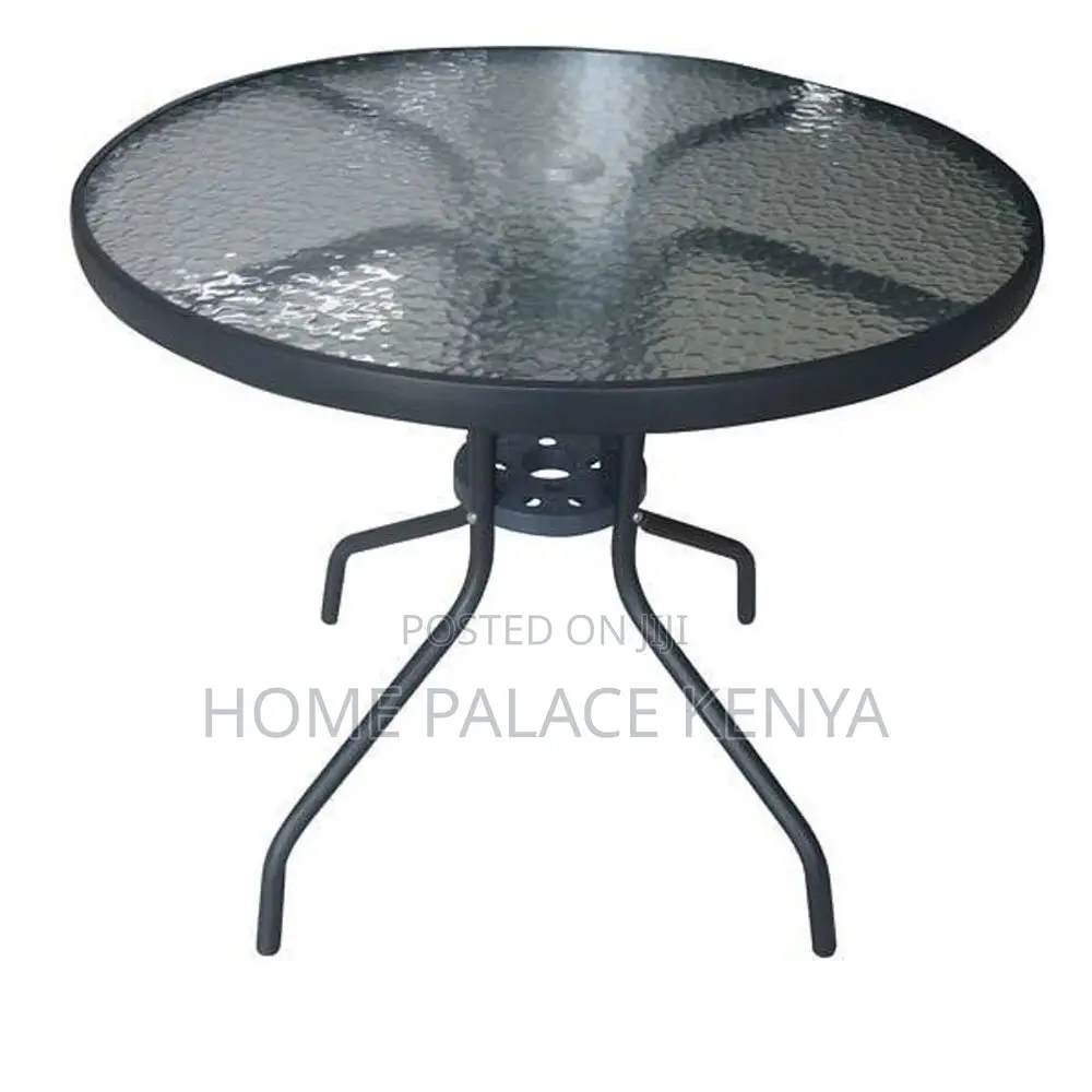 Balcony Table; Best Quality Tempered Round Glass Dining Table