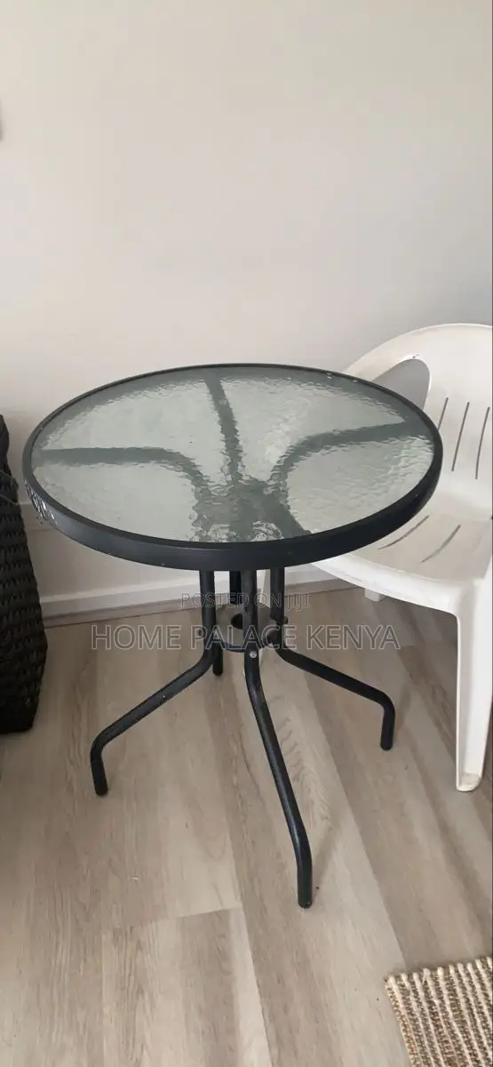 Balcony Table; Best Quality Tempered Round Glass Dining Table