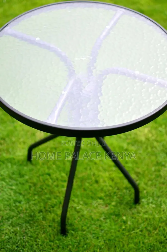 Balcony Table; Best Quality Tempered Round Glass Dining Table