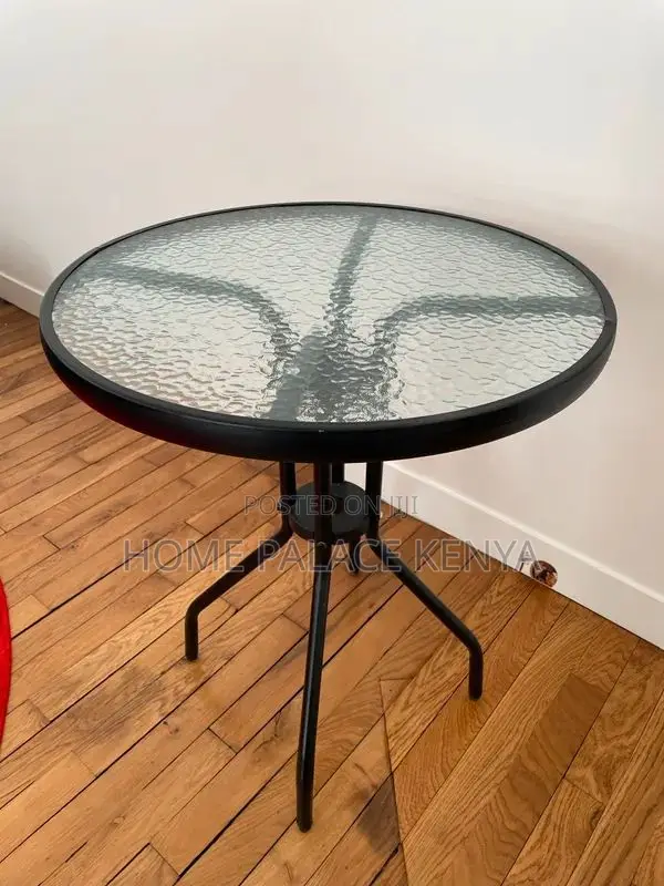 Balcony Table; Best Quality Tempered Round Glass Dining Table