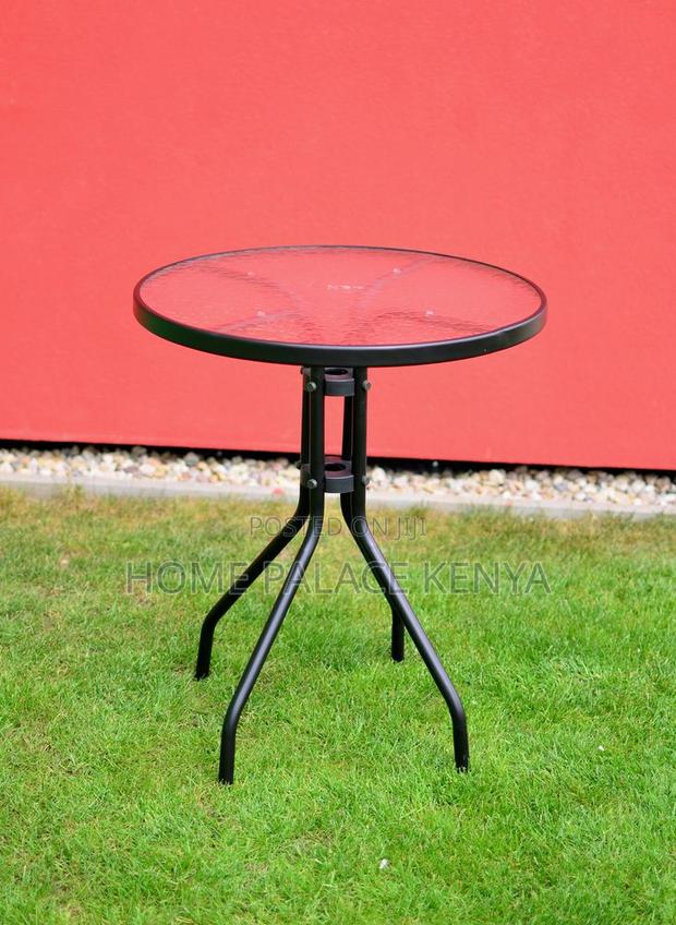 Balcony Table; Best Quality Tempered Round Glass Dining Table