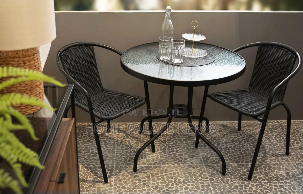 Balcony Table; Best Quality Tempered Round Glass Dining Table