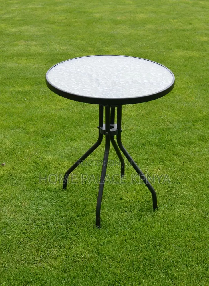 Balcony Table; Best Quality Tempered Round Glass Dining Table