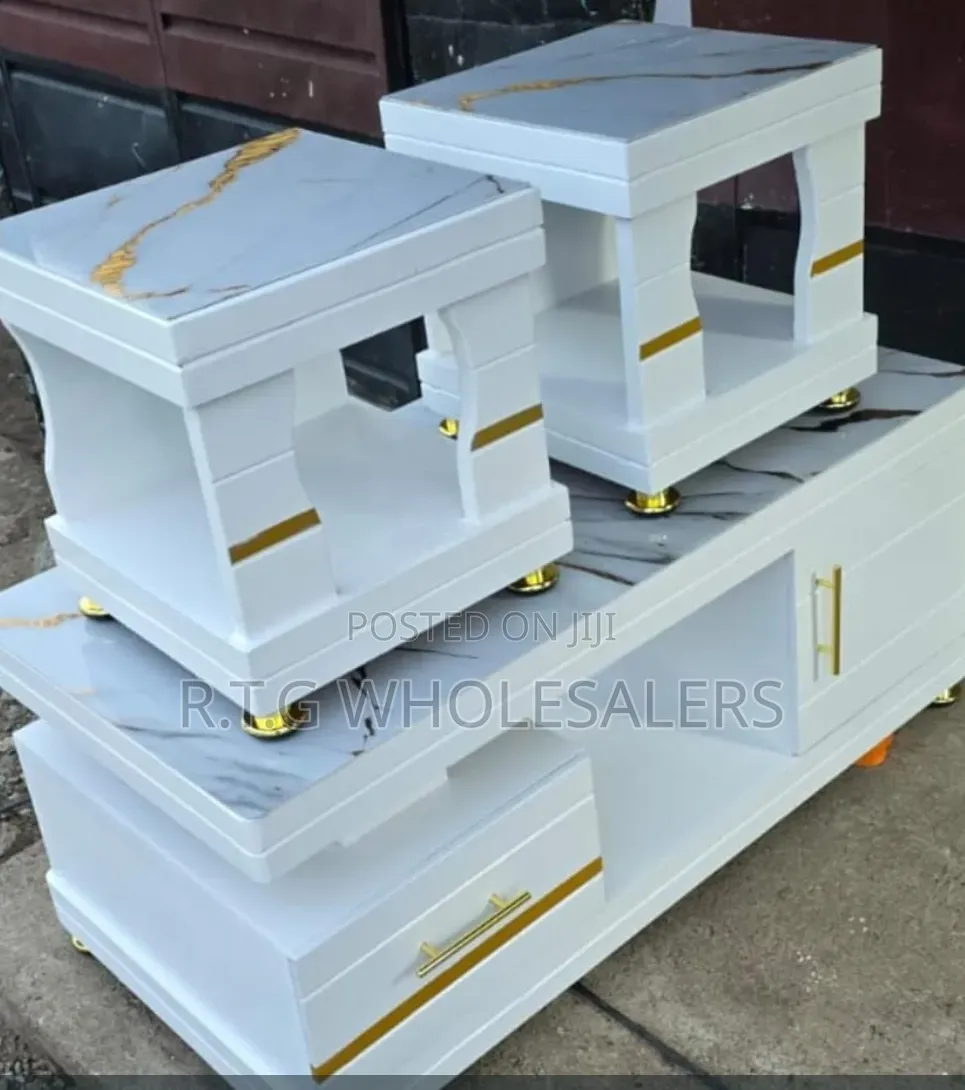 COFFEE TABLE  With Glass/Marble Topping With