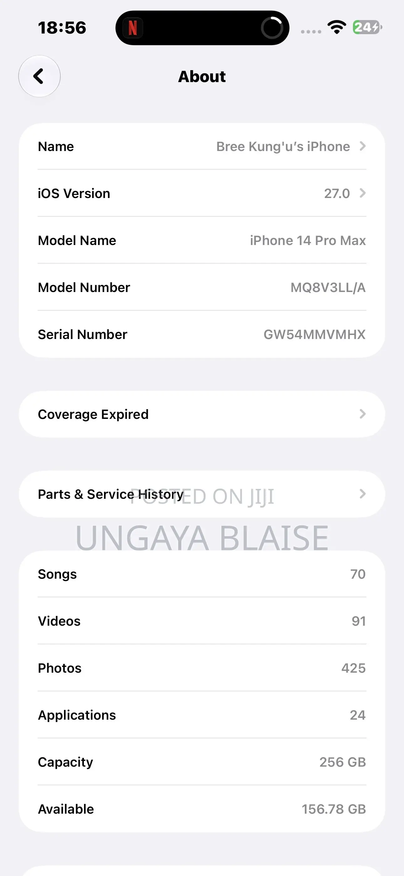 Apple iPhone 14 Pro Max 256 GB Purple