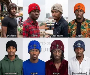 Ribbed , Distressed  Chrome Hearts Beanie