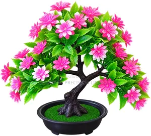🌸 Beautiful Artificial Flower Bonsai Tree – Home & Office Décor