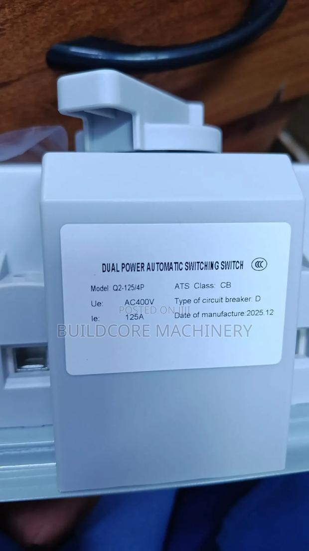 125A 400VAC Dual Power 4pole Automatic Transfer Switch