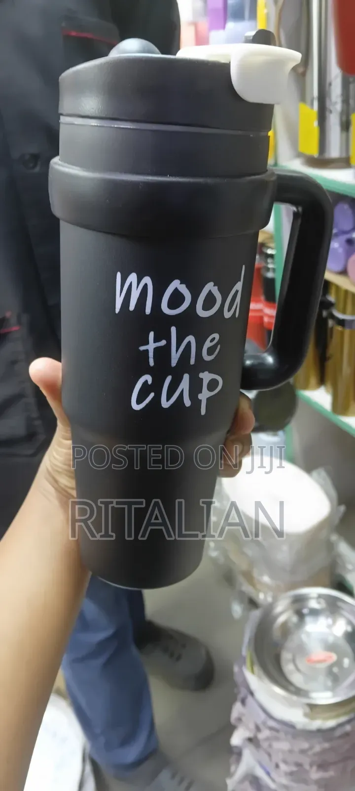 Mood Cup Insulated Tumbler With Straw & Handle