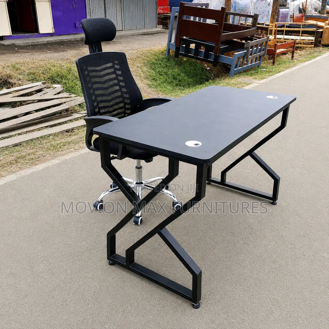 Office Table,chair Stand Laminated Top
