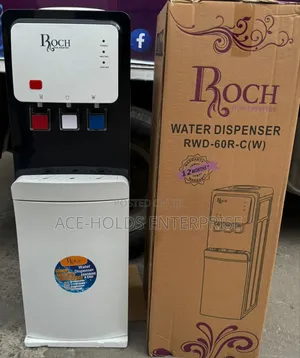 ROCH 3 Taps Water Dispenser - Compressor (Top Load) Black & White