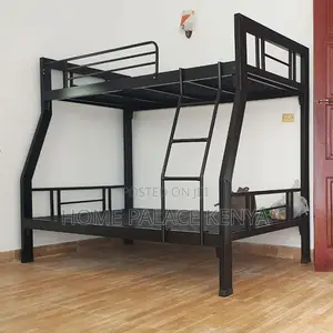 Bunk Bed; Two Tier Metal Bunk Bed for Kids With Space Saving Bedroom