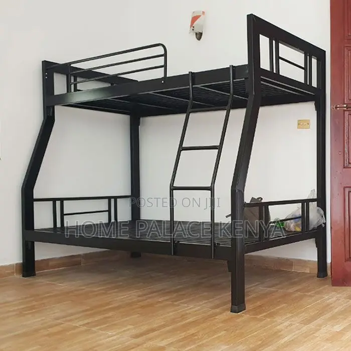 Bunk Bed; Two Tier Metal Bunk Bed for Kids With Space Saving Bedroom
