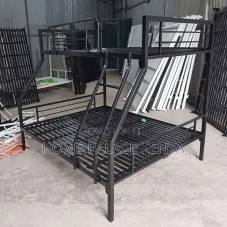 Bunk Bed; Two Tier Metal Bunk Bed for Kids With Space Saving Bedroom