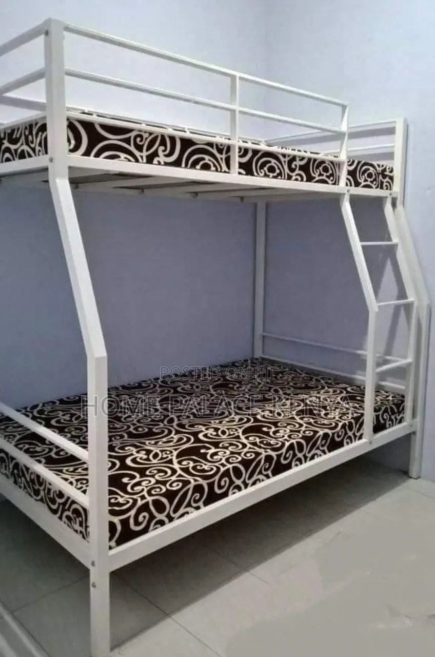 Bunk Bed; Two Tier Metal Bunk Bed for Kids With Space Saving Bedroom