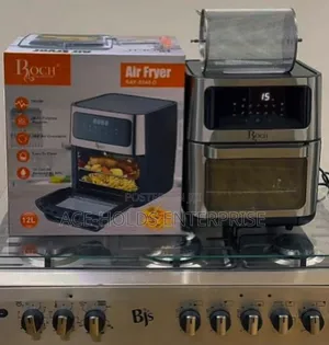 12 Litres Roch Digital Airfryer, Grill & Turn Cage - Glass Display